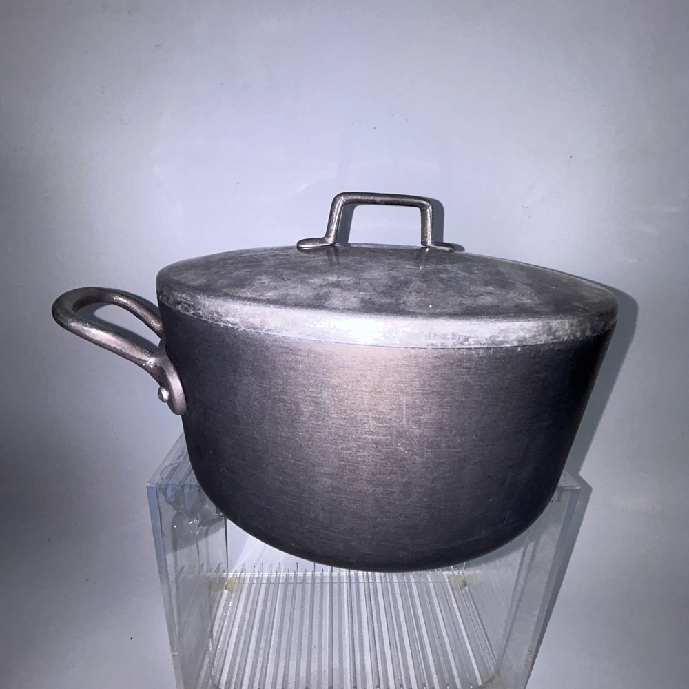 Magnalite GHC 5 Qt/4.5 L Hard Anodized Aluminum Stock Pot/Lid/USA Made Vintage